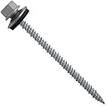 Bulk Priced Zinc 10 x 3" Metal Roofing Screws: Qty 1500 Hex Head Sheet Metal Roof Screw. Self Starting Metal to Wood siding Screws. EPDM Washer. Galvanized No Paint