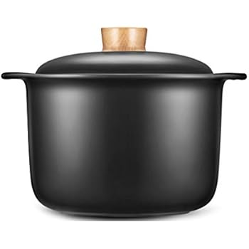 Casserole Cooker Ceramic Home Black Multi-Function Gas Soup Stone Pot Health Large Capacity Non-Stick Cookware White,4.5L