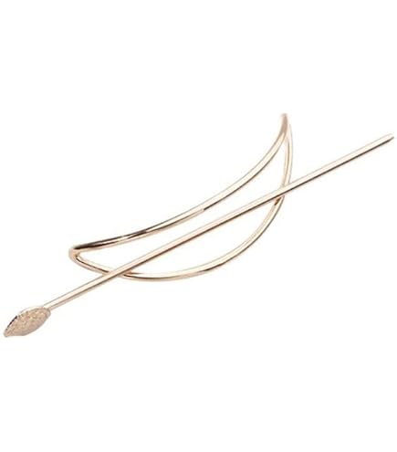 Amazon.com : 2pcs Metal Hairpin Bun Antique X-Shaped Hair  display picture 2