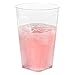 Clear Plastic Cups | 10 oz. 80 Pack | Hard Disposable Cups | Square Plastic Wine Cups | Plastic Cocktail Glasses | Large Plastic Drinking Cups | Plastic Party Cups | Bulk Wedding Plastic Tumblers