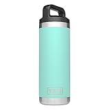 YETI Rambler 18 oz Bottle, Vacuum Insulated, Stainless Steel with TripleHaul Cap, Seafoam