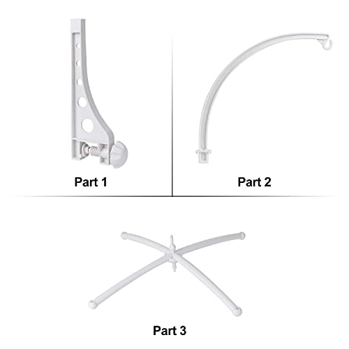 Baby Crib Mobile 20Inch EasyClamp Baby Crib Mobile Holder with