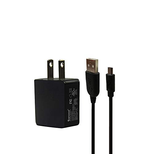 [UL Listed] AC Charger Power Adapter for Barnes & Noble Nook Glowlight 3, Glowlight Plus eReader, Tablet 7 with 5 Ft Charging Cable Cord