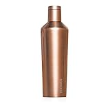 Corkcicle Canteen Classic Collection - Water Bottle & Thermos - Triple Insulated Shatterproof Stainless Steel, New Electroplate Copper, 25 oz.