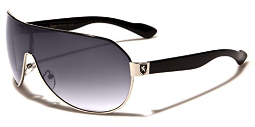 Men's Flat Top Sport Shied Aviator Sunglasses - Multiple Colors