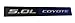 Ford 5.0 Coyote V8 Engine Aluminum Emblem in Black and Blue - 5.75