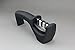ISSIKI Cutlery Knife Sharpener, 3-Stage Sharpening System, Sharpens Ceramic & Steel, Safety Conscious Handle, Black