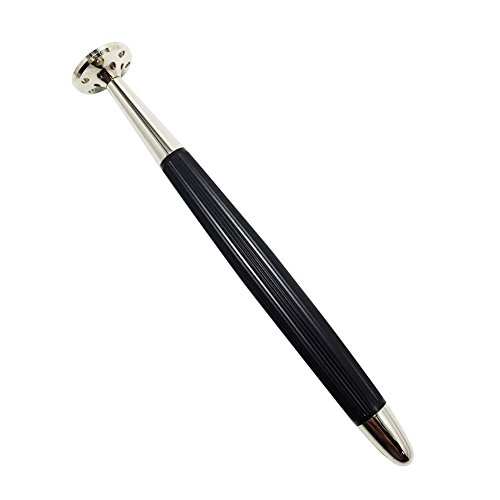 FULUSHOU 2 In 1 Tobacco Pipe Metal Cleaning Tool Black Color