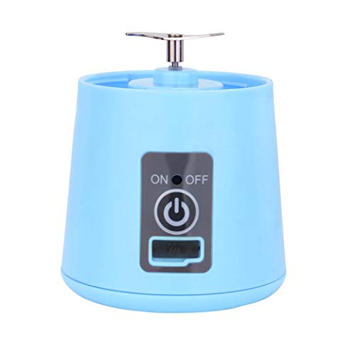 Portable Juicer Cup Clearance,380ml Rechargeable Juice Blender Magnetic Secure Switch Electric Fruit Mixer (Blue)