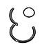 365 Sleepers 20G 18G 16G 14G 12G 10G 8G 6G Titanium 6mm - 20mm Septum Hinged Segment Nose Lip Ring Hoop Sleeper Unisex Earrings Body Piercing Jewelry