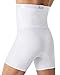 Leo Waist Slimmer Mens Underwear Girdle Compression - Tummy Control Shapewear Boxers Shorts For Men White
