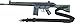 Fire Force HK91 Heavy Duty 2 Point Sling Made in USA (Black)