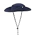 ISEYMI Multifunctional Outdoor cowboy hat Wide Brim Caps Sun Block Collapsible Hats Fishing/Golf Hat UPF50+