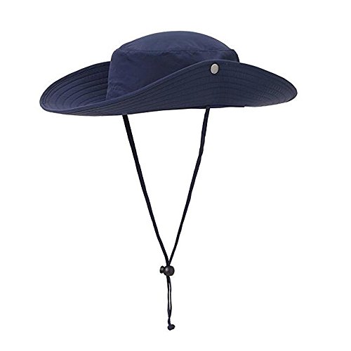 ISEYMI Multifunctional Outdoor cowboy hat Wide Brim Caps Sun Block Collapsible Hats Fishing/Golf Hat UPF50+