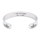 LParkin I Am Enough As I Am Bracelet (Cuff-Bracelet)