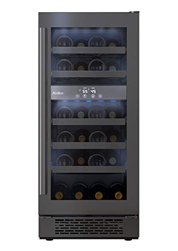 Avallon-AWC151DBLSS-15-Inch-Wide-23-Bottle-Capacity-Free-Standing-Wine-Cooler-with-LED-Lighting-and-Double-Pane-Glass