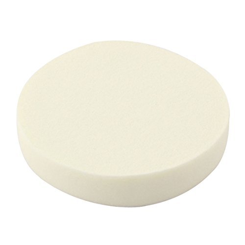 Click Here to See More Images eDealMax Spugna donne signora Round design Powder Puff viso Pad Blender attrezzo di trucco Beige