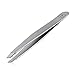 Slant Tweezers Precision for Eyebrows & Facial Hair Removal Professional Grade Stainless Steel Slant Tip Tweezers, Anti-fingerprint & Anti-stains, opove Y1 Space Gray