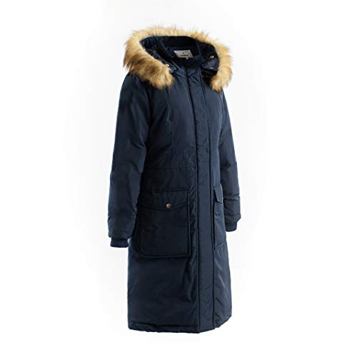 Polydeer Women's Vegan Down Hooded Waterproof Jacket,Classic Puffer