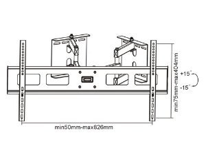 Mount-It-MI-484C-Articulating-Corner-Mount-for-TV-Premium-Swivel-Full-Motion-Wall-Bracket-for-37-63-inch-Screen-LCD-OLED-Plasma-4K-Flat-Panel-Screens-VESA-up-to-800x400-132-lb-Capacity-Black