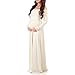 Mother Bee Maternity Off Shoulder Cowl Neck Maternity Dress for Baby Shower or Casual Wear