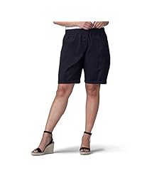 Bermudas para dama de talla grande con ajuste relajado