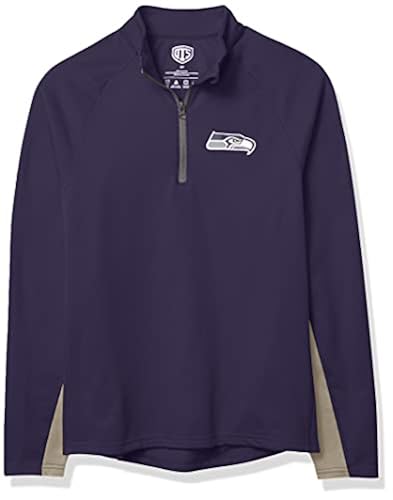 OTS NFL New England Patriots Men's Poly Fleece 1/4-Zip Pullover