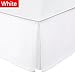 Balichun Ultra Soft Bed Skirt - Premium Queen Size White with 15 Inch Drop Hotel Quality，Hypoallergenic, Wrinkle and Fade Resistant