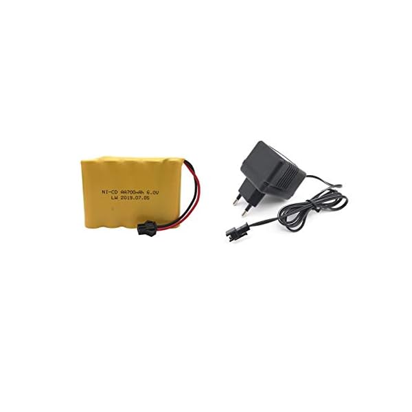 Grehod 6v 700mah AA Batteriepack mit Ladegerät für RC Toy Car Boot LKW Züge Toy Model Batterie 1pcsEUplug – Bild 3