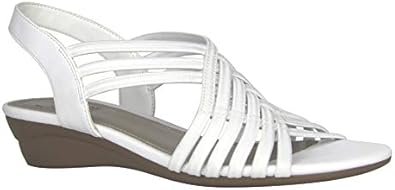white wedge sandals wide width
