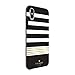 kate spade new york Black/White/Gold Stripe 2 Case for iPhone X/XS - Defensive Hardshell