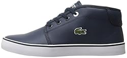 Lacoste Unisex-Child Ampthill Sneaker, Navy, 5 M US