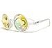GloFX White Kaleidoscope Glasses- Rainbow Wormhole Diffraction Trippy Glasses