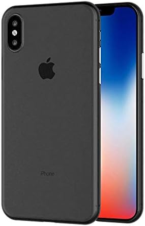 DBEAUTIFY's, Smooth Matte Finish, Soft Paper-Back, Case & Cover, Shockproof, Ultra Slim Back Case for iPhone Xs MAX (Black)