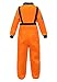 Halloween Astronaut Costume for Kids Role Play Child NASA Flight Jumpsuit Costumes Orange XL
