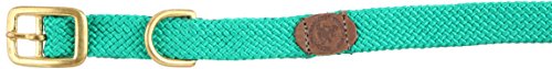 Mendota Double-Braid Junior Collar, Kelly Green, 9/16" Up to 14"
