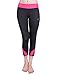 Baleaf Women's Workout Running Capri Leggings Pink Size S