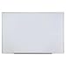 Universal Dry Erase Marker Board, Melamine, 72 x 48, Silver Aluminum Frame