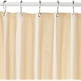 Dependable Industries inc. Essentials Bathroom Magnetized Shower Curtain Liner with Metal Grommets Waterproof (Beige)