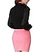 Allegra K Women Tie-bow Neck Sheer Long Sleeves Chiffon Blouse XL Black