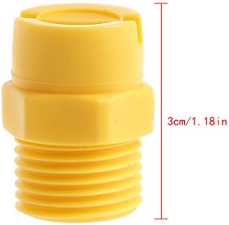 Onpiece Plastic Vee Jet Flat Fan Spray Nozzle 1/8"1/4" 1/2" Industrial Cleaning Washing (1/2)