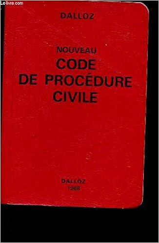 Amazon Fr Nouveau Code De Procedure Civile Code De Procedure Civile Et Code De L Organisation Judiciaire Extr Codes Dalloz France Livres