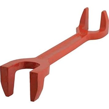 KROST Metal Wrench Designed for Use On Basin, Tap and Bath Back Nuts (Red)