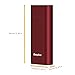 EasyAcc Metal 6700mAh (2.4A Output & 2A Input) Power Bank External Battery Pack for Smartphones Tablets and More - Black & Red