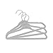 Closet Complete Baby Velvet Hangers, Premium Quality, True-Heavyweight, Virtually-UNBREAKABLE, Ultra-Thin, Space Saving No-Slip, Perfect Size for Babies 0-48 months 360° SPIN, Chrome Hooks, Gray, 25 pc