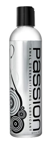 Passion Lubes Desensitizing Lubricant with Lidocaine, 8.5 Fluid Ounce