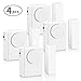 LingsFire Magnetically Triggered Alarms for Doors or Windows Home Security Window/Door Alarm Kit (4-Pack), Loud 100 dB Alarm