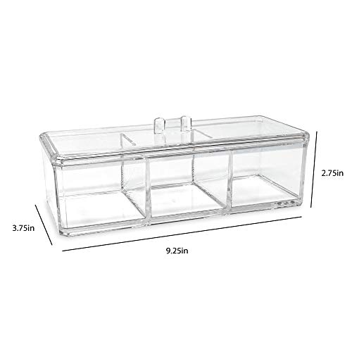 Isaac Jacobs Clear Acrylic Rectangular Stackable