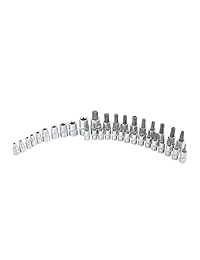 oemtools 25951 1 4 inch, 3 8 inch y 1 2 Drive   Juego de puntas de destornillador de estrella, 35 Piece