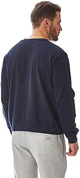 Iron Mountain Mens Fleece Jumper Crew Neck Sweatshirt Navy XL view 3